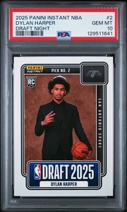 Dylan Harper Panini Instant NBA Draft #2 Spurs Rookie PSA 10 - Picture 1 of 2