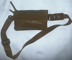 SPIKES & SPARROW Brown Leather Front Zip Adjustable Waist Bag Very Nice & Clean! - Picture 1 of 11