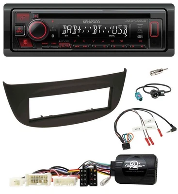 Kenwood Lenkrad CD USB Bluetooth DAB Autoradio für Renault Wind 2010-2013 N schw - Bild 1 von 4