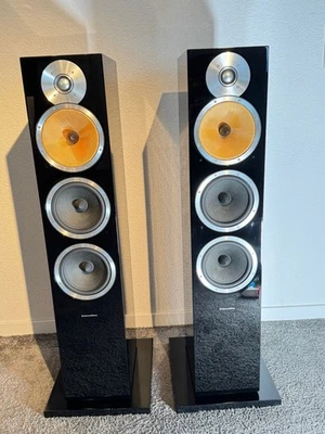 B&W Bowers & Wilkins CM9 CM 9 altoparlanti da pavimento in nero lucido - Immagine 1 di 4