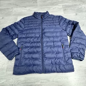 32 Degrees Heat Men’s Puffer Jacket Zipper Front Navy Size M - Picture 1 of 7