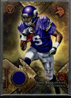 A6409- 2014 Topps Valor Rookie Relics #VRRTBR Teddy Bridgewater Jersey - NM-MT - Image 1 of 2