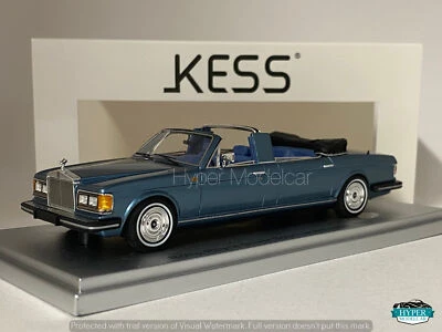 KESS MODEL 1/43 ROLLS ROYCE SILVER SPUR LANDAULETTE OPEN 1987 BLUE KE43049030 - Immagine 1 di 3