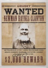 2022 Goudey Wild West Weekly Wanted Variant Parallel Newman Haynes Clanton 1md