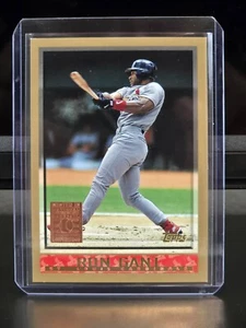 Tarjeta de béisbol 1998 Topps Ron Gant #298 **acuñada en Coopertown** centrada casi nueva+ - Imagen 1 de 2