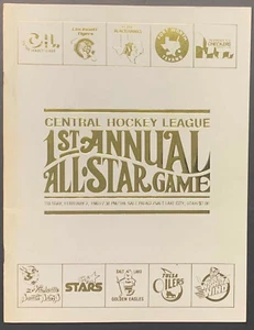 1982 Central Hockey League 1st All Star Game Hockey Program CHL v Golden Eagles  - Picture 1 of 4