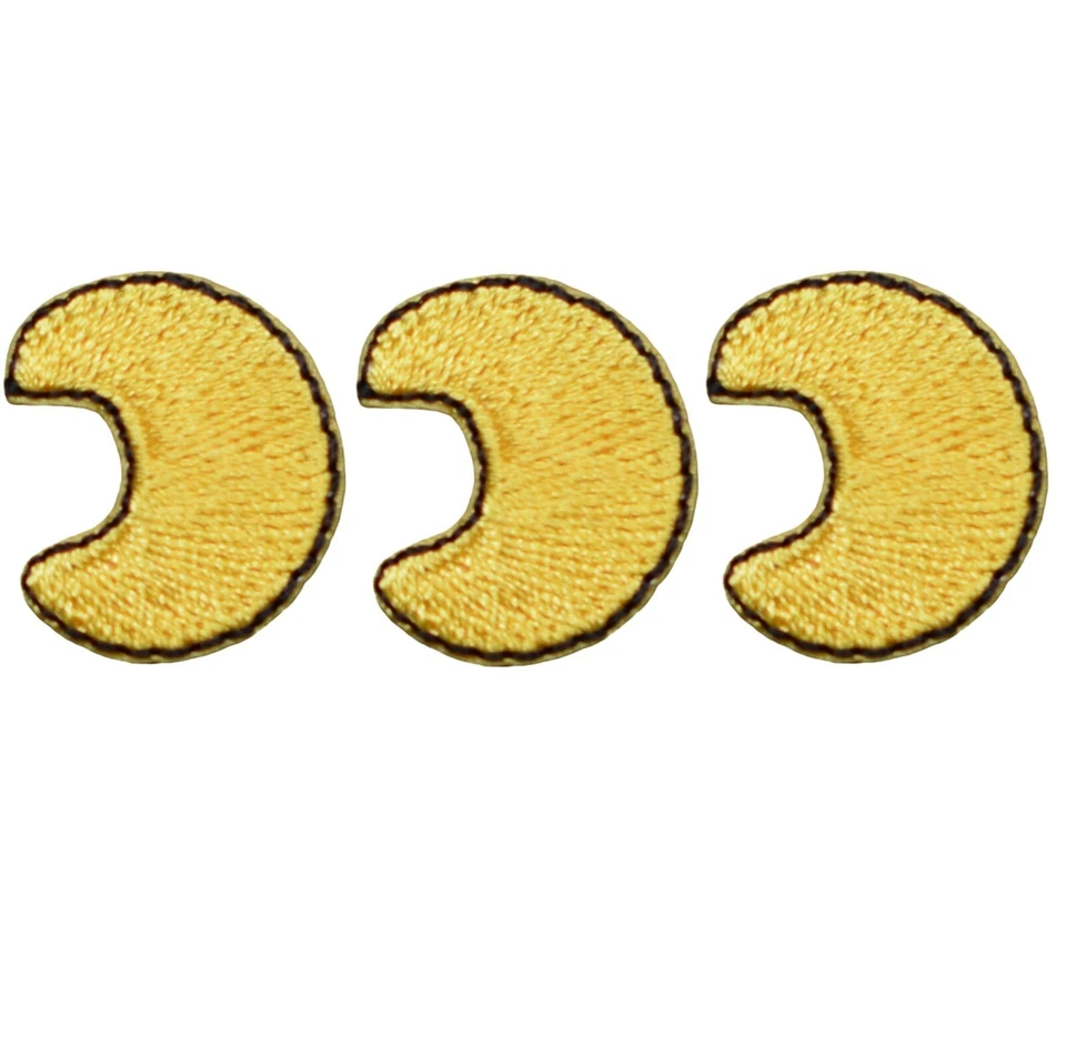 Mini Moon Applique Patch - Crescent Moon Badge 3/4" (3-Pack, Iron on) - Image 1 of 1