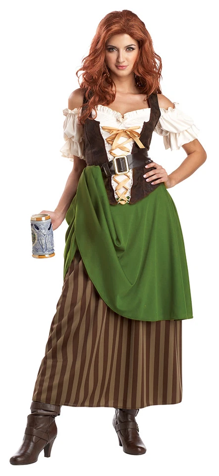 Tavern Maiden Pirate Wench Renaissance Oktoberfest Adult Costume - Image 1 of 1