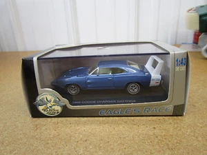 1969 Dodge Daytona Charger 1/43 Eagle's Race diecast blue with case muscle car - Picture 1 of 8