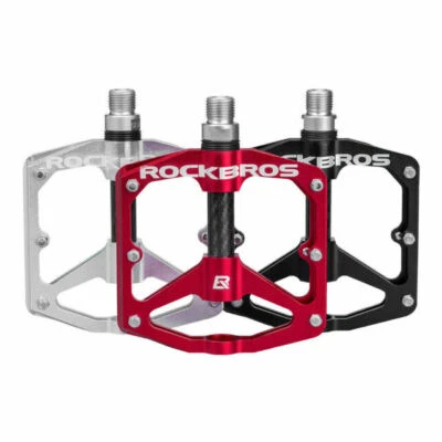 ROCKBROS Bicycle Pedals 9/16" Carbon Fiber Pedals Sealed Bearing Flat Pedal US - Image 1 of 4