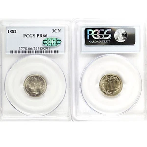 1882 Liberty Head Three Cent Nickels PCGS PR66 CAC - Picture 1 of 1