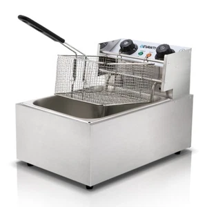 Devanti 10L Electric Commercial Deep Fryer Single Basket2200W Quickheat function - Picture 1 of 8