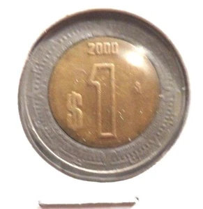 MONETA MESSICANA DA 1 DOLLARO 2000 CIRCOLATA!(40320) - Foto 1 di 3