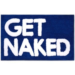 Get Naked Bath Mat Blue - Cute Bathroom Rugs Cute Bath Mat Apartment Decor Fu... - Picture 1 of 7