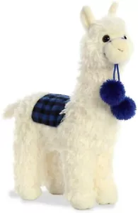 Checkers The Alpaca Blue 11" Bambola di peluche giocattolo imbottito, bianco - Foto 1 di 3