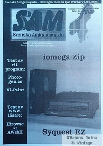 SAM - Svenska Amigamagazin - 1996 - Nº 8 - Syquest EZ - Amiga - Sueco - Imagen 1 de 3