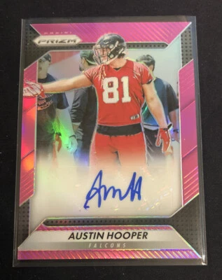 2016 Panini Prizm Austin Hooper Rookie Autograph Pink Prizm RC Auto Browns! - Image 1 of 2
