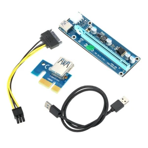P90C USB3.0 PCI-E Express 1x zu 16x Extender Riser Kabel Karte Grafik SATA Kabel - Bild 1 von 12