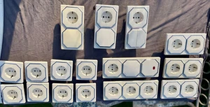 Merten Octocolor polarweiß Farbring Silber Steckdose Schalter Dimmer - Bild 1 von 2