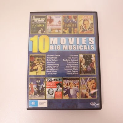 Big Musicals 10 Movies R4 DVD Set Broadway Classics Cagney Olivier Sinatra - Image 1 of 4