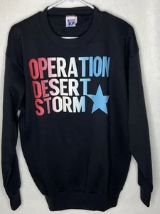EUC Operation Desert Storm Crewneck Sweatshirt Made In USA Sz XL Men’s Black - Picture 1 of 8