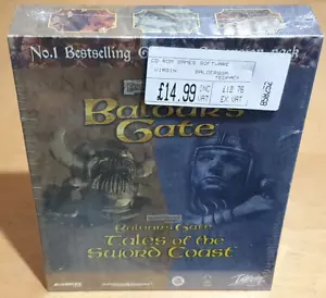 Baldur's Gate + Tales Of The Sword Coast Big Box For PC CD-Rom New & Sealed - Picture 1 of 8