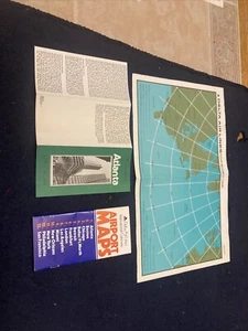 Delta Airlines AIRPORT MAPS VINTAGE 13 AIRPORTS - Picture 1 of 4