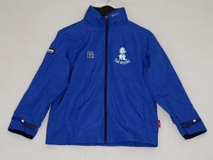 MOOTO Blue Full Zip Tae Kwon Do Wind Breaker Jacket Youth Size 150(1) Tae Ryong - Picture 1 of 9