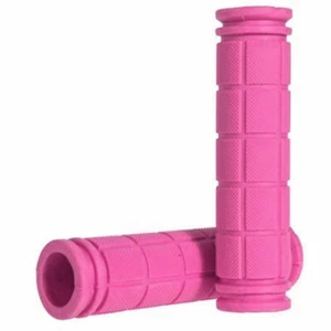 Paar Fahrradgriffe Soft Rubber Grip Rosa - Bild 1 von 2