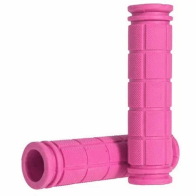 Pair of Pink Soft Rubber Grip Bike Grips - Image 1 of 2