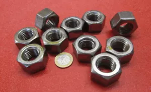 Grade 5 Steel, Heavy Wide Hex Nuts RH, 3/4"-10 x 1 1/4" W x 47/64" H, 10 Pc - Picture 1 of 8