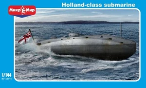 Mikro Mir 144-011 - 1/144 Holland Class Submarine, scale plastic model kit - Picture 1 of 12