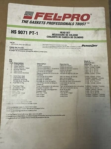 Engine Cylinder Head Gasket Set Fel-Pro HS 9071 PT-1 - Foto 1 di 3