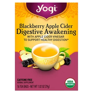 Yogi Tea, Digestive Awakening, Blackberry Apple Cider, Caffeine Free, 16 Tea Bag - Picture 1 of 2