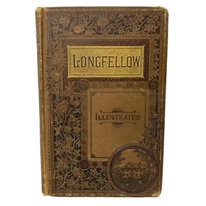 Antique The Poetical Works Of Henry Wadsworth Longfellow W/ Illustrations 1887 - Picture 1 of 8