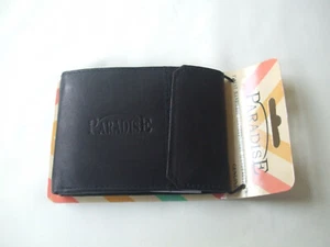 Mens Genuine Leather Wallet Black New - Picture 1 of 1