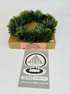 Vintage Will & Baumer 12" Advent Weihnachten Kerzenring und Grünzeug in Box - Bild 1 von 5
