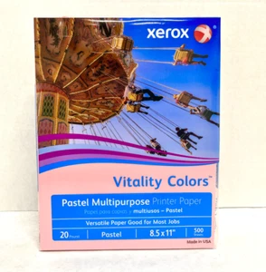 Xerox Vitality Colors Colored Multi-Use Print & Copy Paper, Letter Size, Pink - Picture 1 of 6