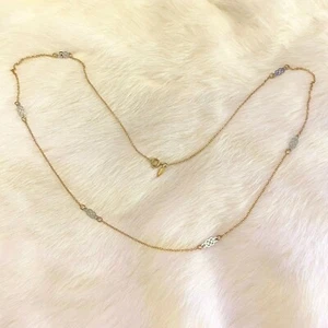 Vintage Sarah Coventry Dainty Necklace Chain Satellite Signed Minimalist 6777 - Picture 1 of 8