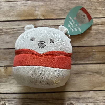 Squishmallow Kellytoy Plush Disney 100 Anniversary Winnie the Pooh 5" New w/Tag - Image 1 of 4