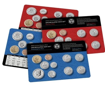 2025 US Uncirculated Mint set Philadelphia + Denver  20 coins  -Last Penny! - Image 1 of 4