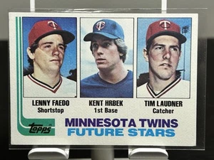 1982 Topps - #766 - Twins Future Stars (L. Faedo / Kent Hrbek / T. Laudner) - Foto 1 di 2
