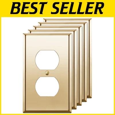 Paquete de 5 placas de pared de metal, acero inoxidable 201, latón pulido Foto 1 de 4