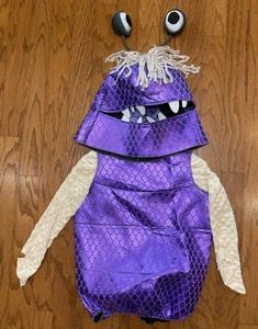 Disney Pixar Monsters Inc. Boo Deluxe Child Costume Size 4-6X 3 Pc. Purple EUC - Picture 1 of 11