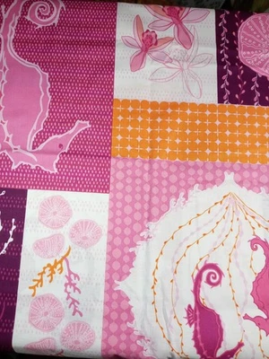 Andover Fabrics Mo Bedell Full Moon Lagoon 1 Yard +11" x 44" Patt # 5997 - Image 1 of 3