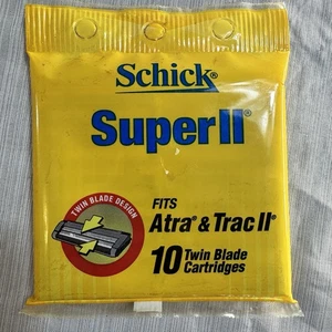 2001 NOS Schick Super II Twin Blade Razor Cartridges 10 Pack - Picture 1 of 2