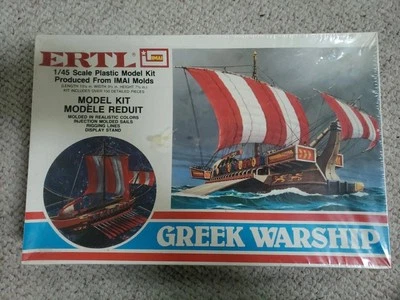 Kit modelo buque de guerra griego ERTL modelo plástico escala 1/45 Foto 1 de 4