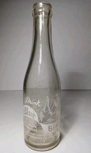 1940s 1947 RARE OLD VINTAGE ACL SODA BOTTLE POP BLUE BIRD SODA BOTTLE CHICAGO IL - Picture 1 of 24