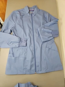 Landau jacket Women Blue SML Scrubs Jacket - Picture 1 of 8