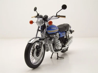 Modellino moto Kawasaki 900 Z1 Super 4 1972 blu metallizzato 1:12 Minichamps - Immagine 1 di 4